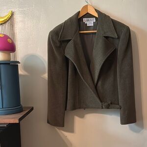 🫒🍸🌟🌙Carlisle Green Blazer Structured Suit Jacket